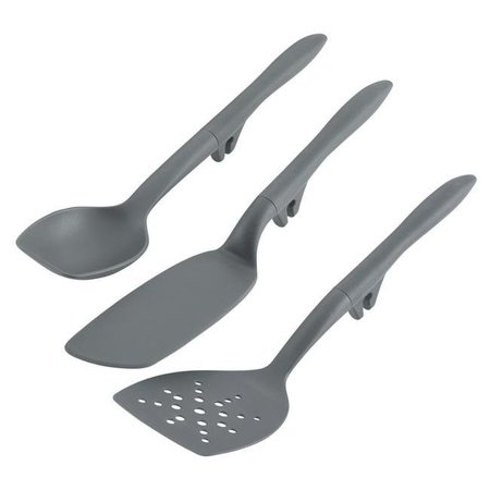 RACHAEL RAY Rachael Ray 47914 Tools & Gadgets Lazy Spoon; Flexi Turner Set - Gray; 3 Piece 47914